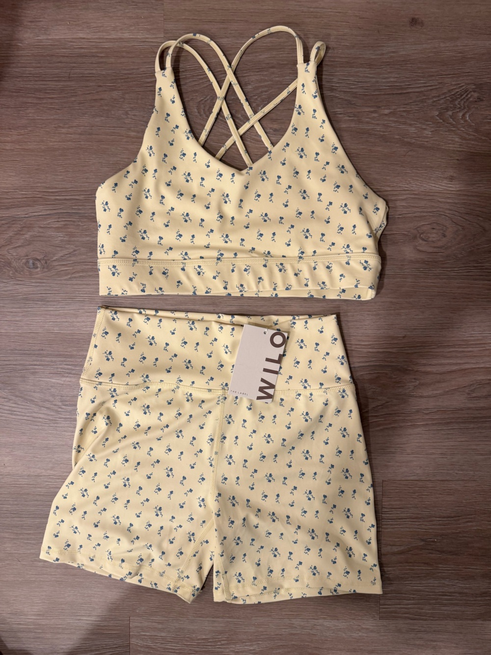 WILO Yellow Floral Athletic Set - Picture 2 of 6